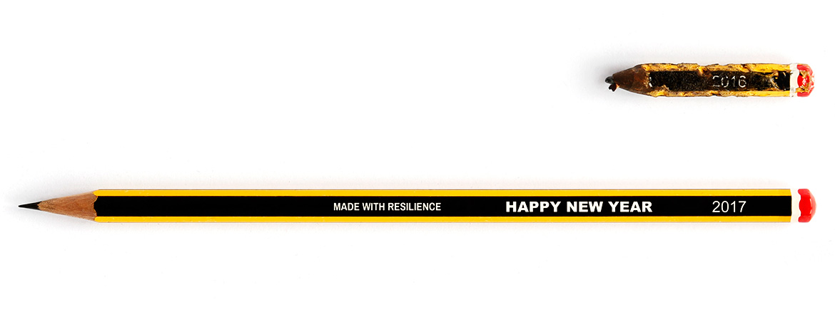 HAPPY NEW YEAR 2017 - made with Resilience